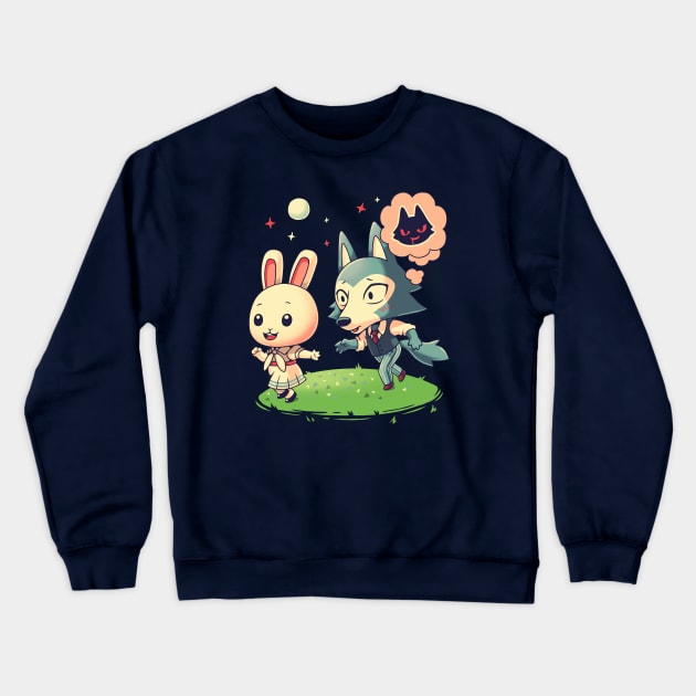 Beast Crossing // Haru x Legoshi, Furry, Anime, Kawaii Crewneck Sweatshirt by Geekydog